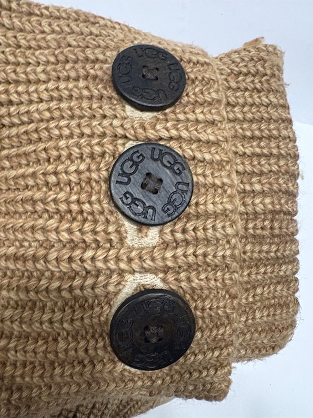 UGG Classic Cardy Knit Boots in Tan Brown Women's size 8 - Picture 9 of 9